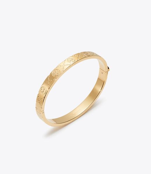 tory burch t monogram hinge bracelet