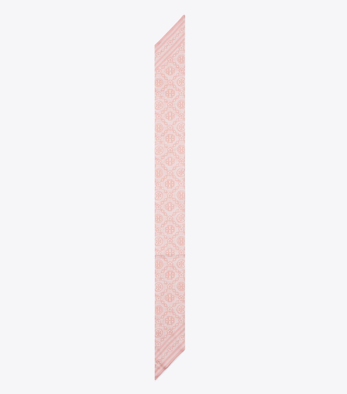 tory burch t monogram silk ribbon tie