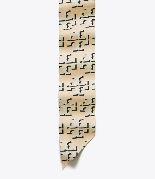 tory burch offset logo ribbon tie