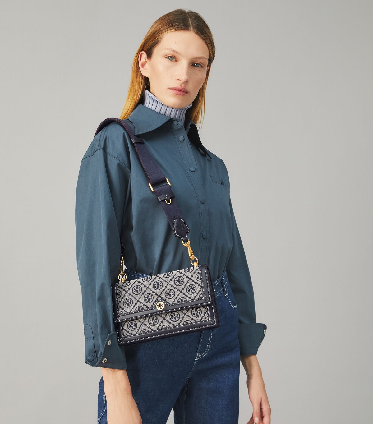 Tory Burch T Monogram Jacquard Mini Shoulder Bag - ShopStyle