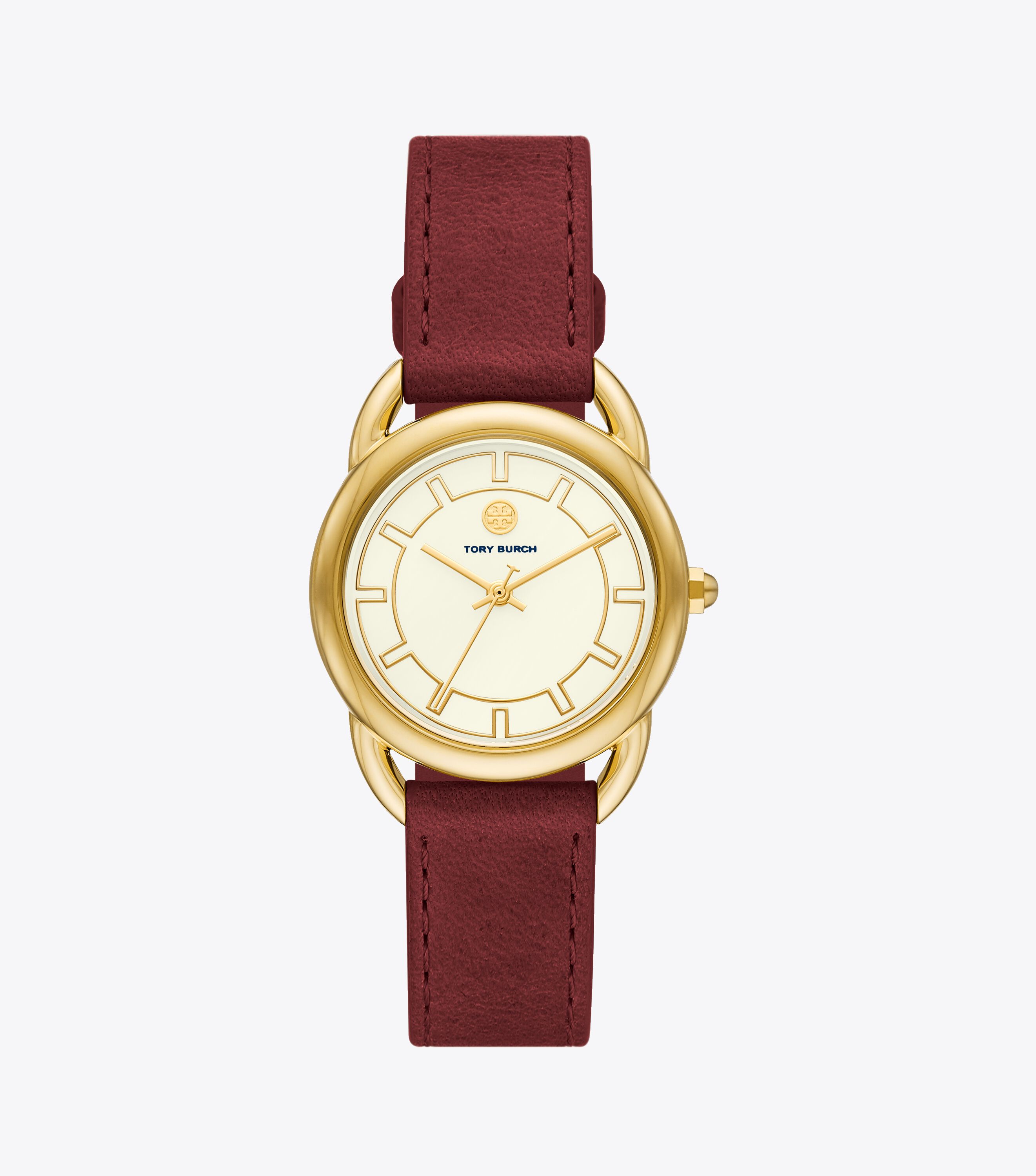 Ravello Watch Leather gold tone 32 X 40 Mm