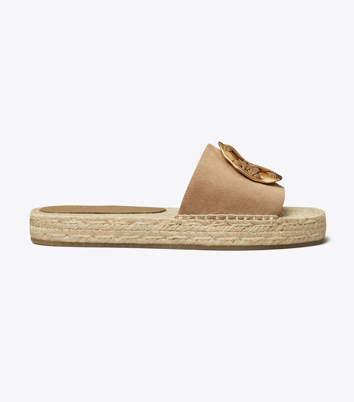 tory burch woven double t espadrille slide