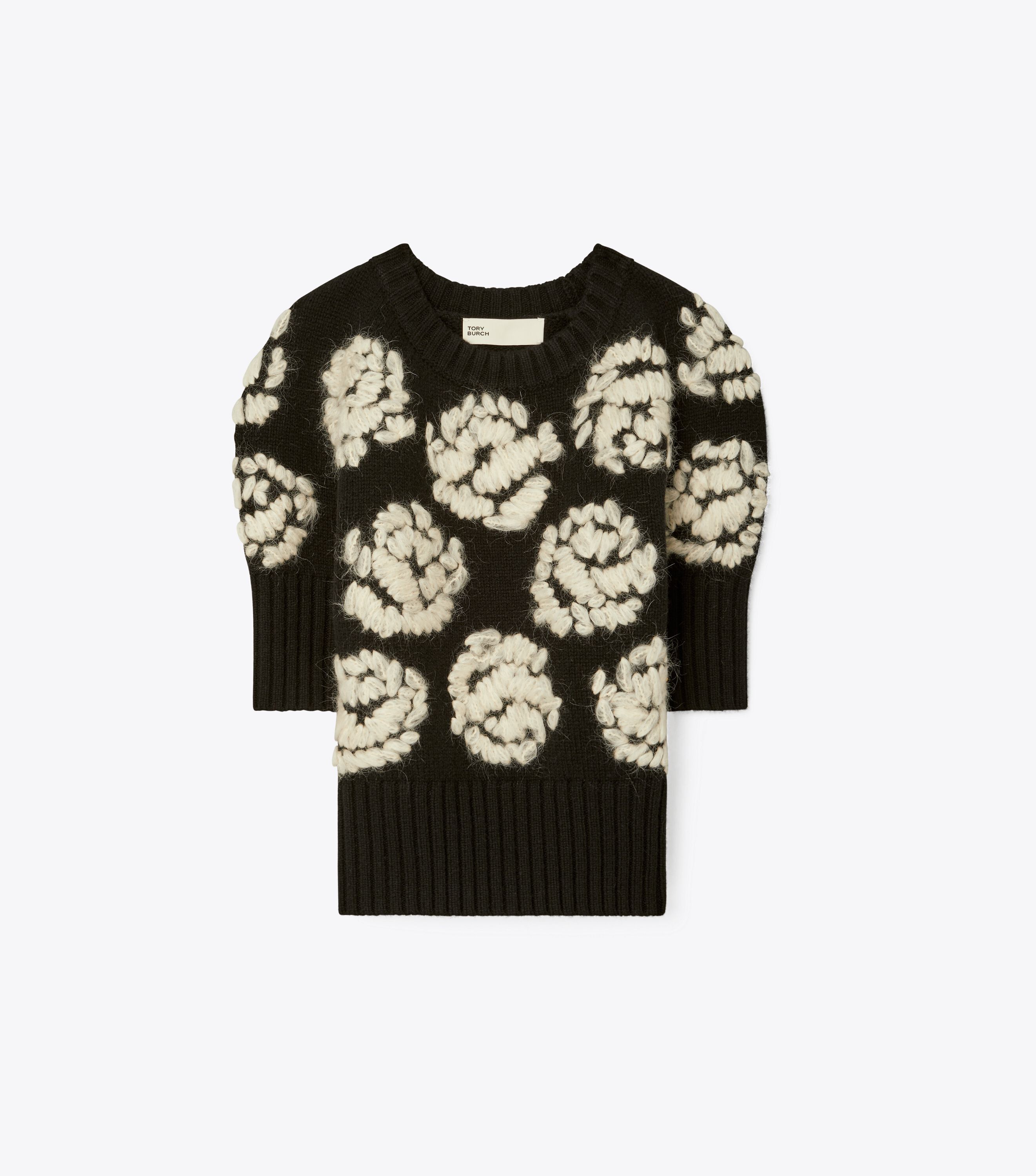 Rose discount embroidered sweater