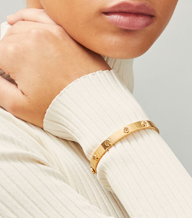 MILLER STUD HINGE BRACELET | 654 | Bangle | Accessories | Tory Burch