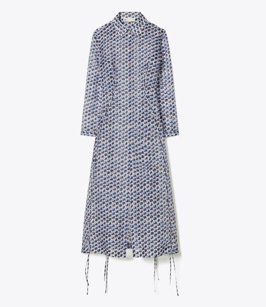 tory burch silk organza shirtdress