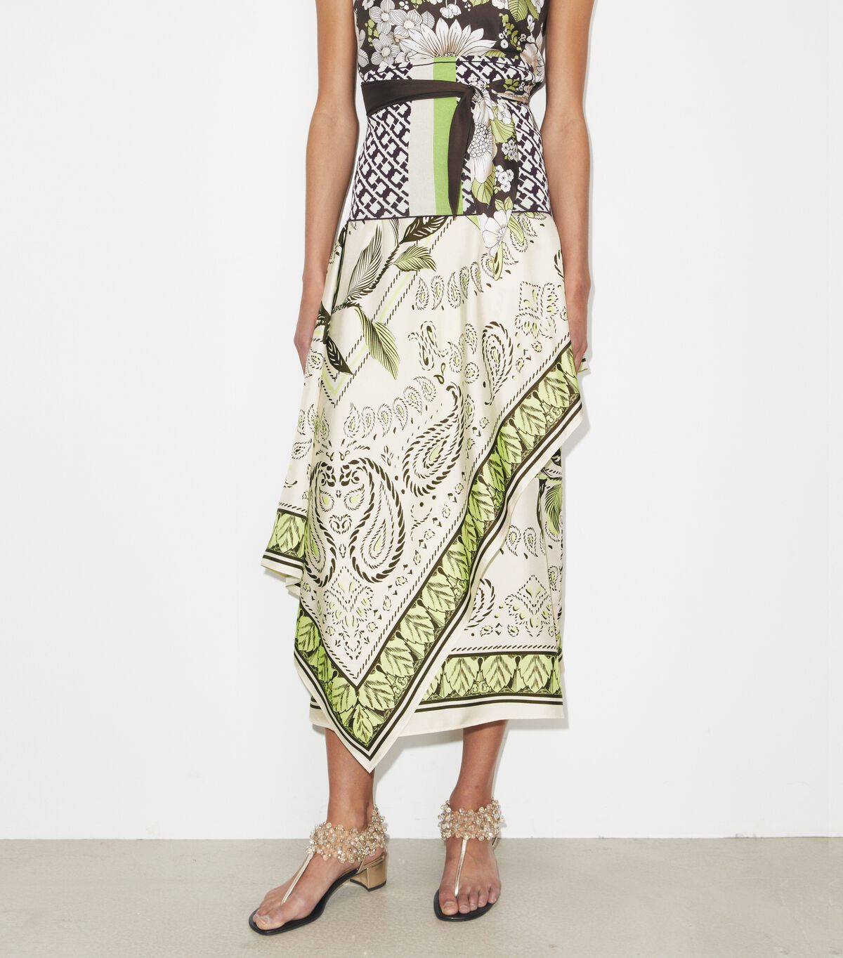 tory burch silk scarf wrap skirt