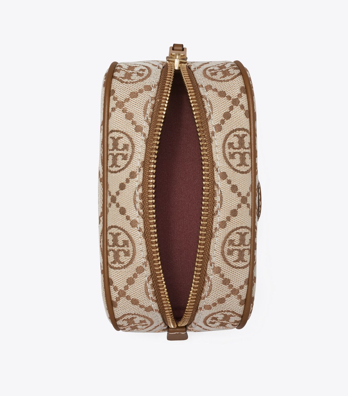 tory burch t monogram jacquard mini cosmetic case