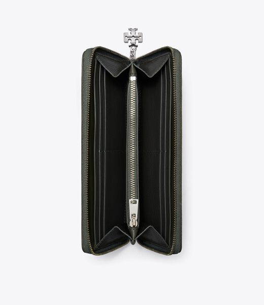 tory burch bunny knot zip continental wallet