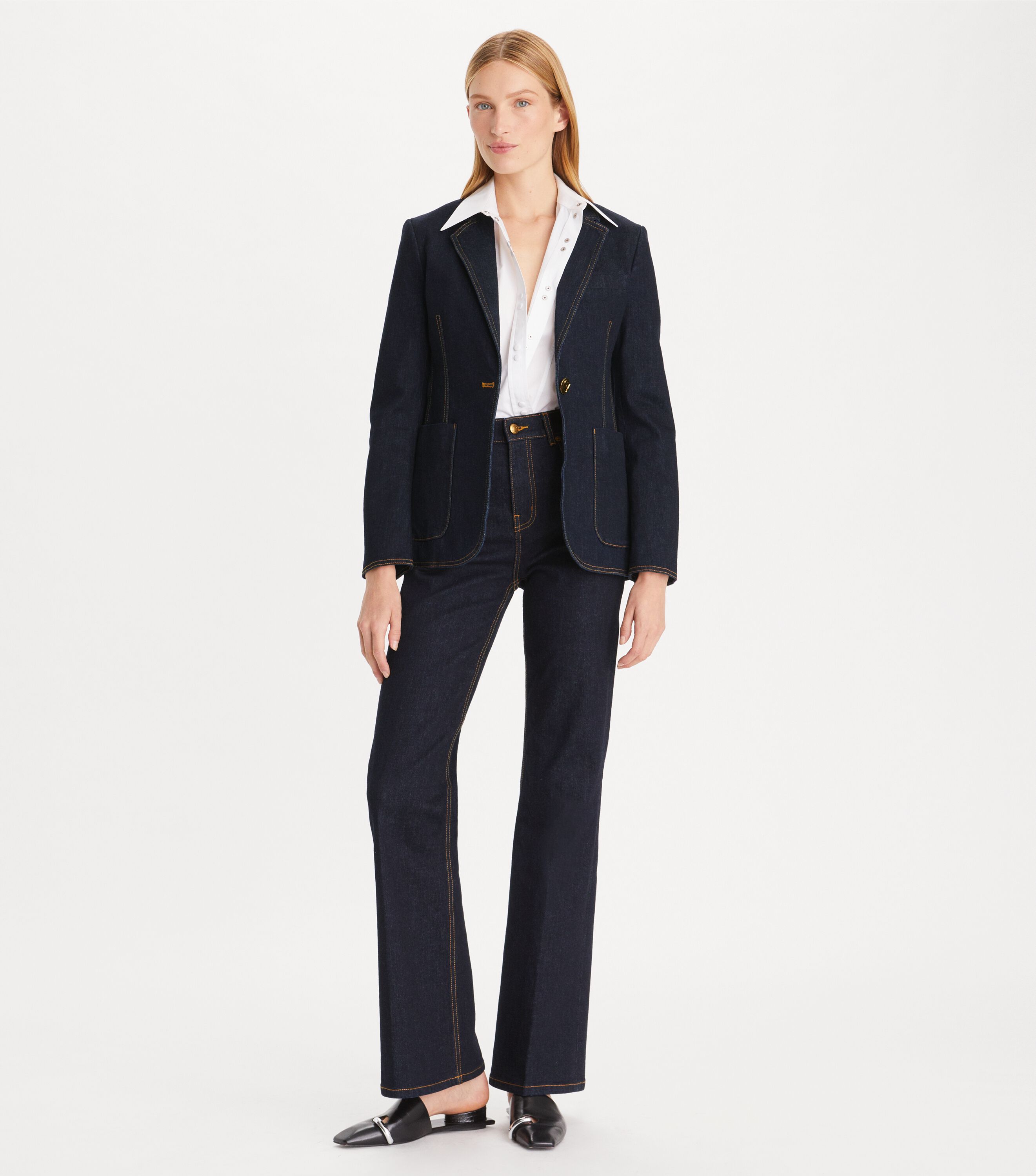 Tory Burch Denim Blazer Tory Burch KSA