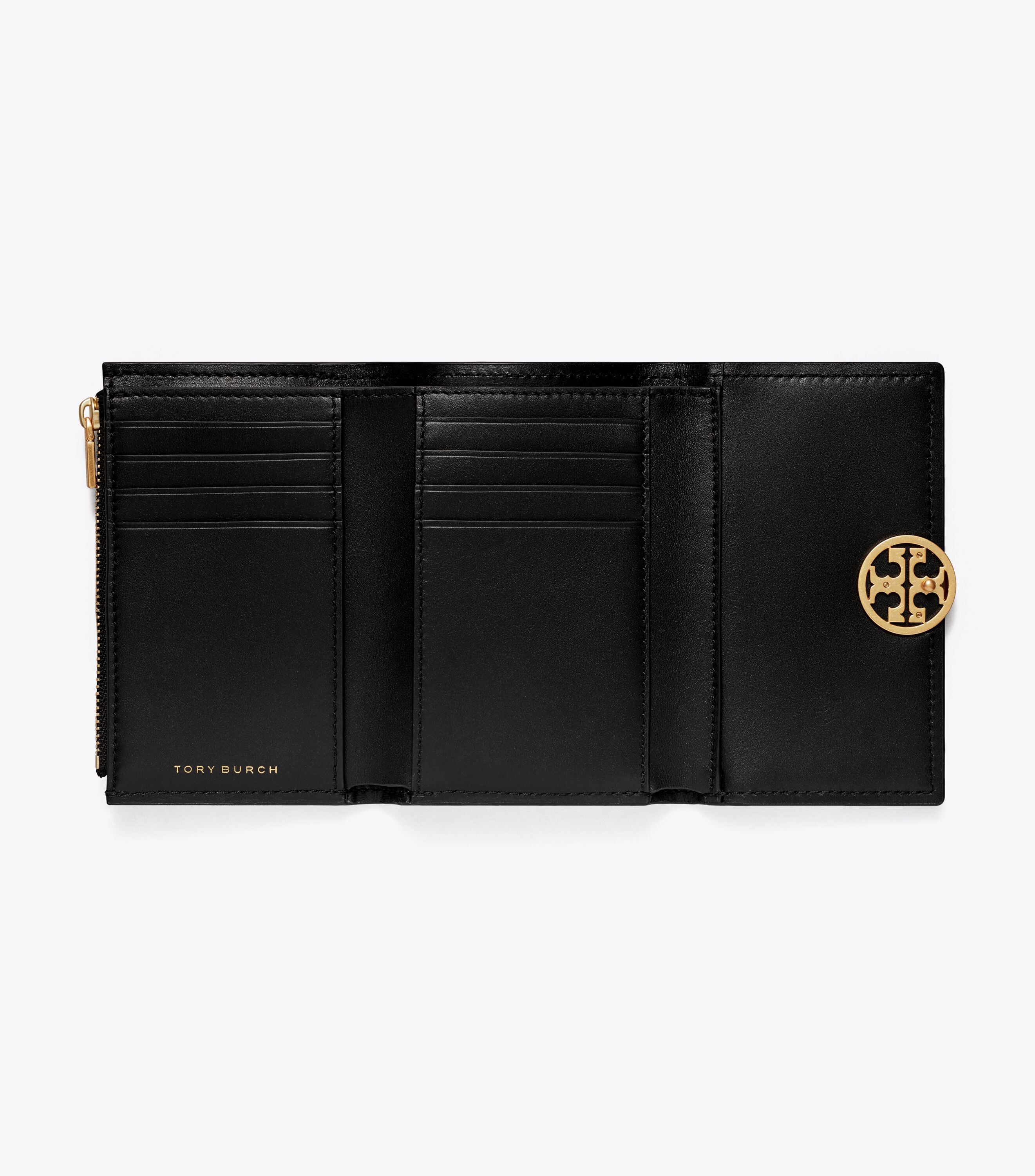 Medium Miller Flap Wallet, Black | Tory Burch KSA