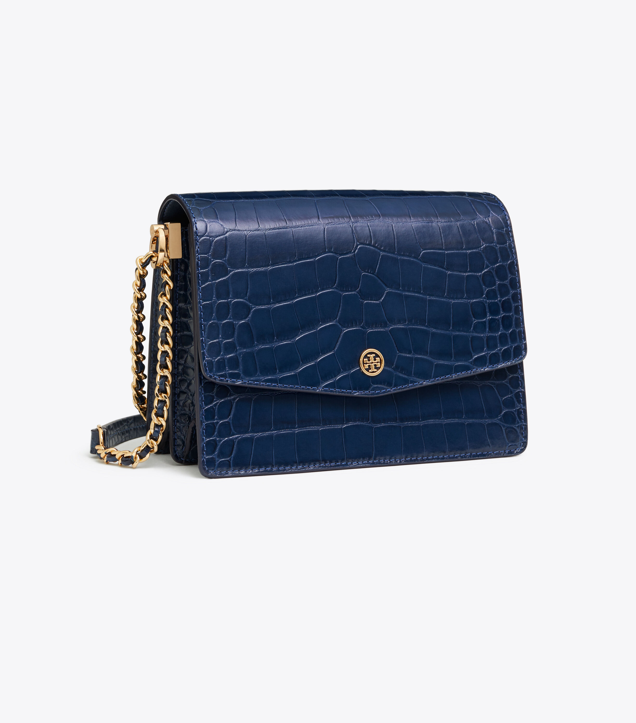 Tory burch robinson store embossed shoulder bag