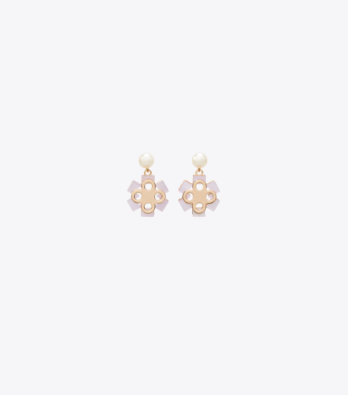 Forget Me Not Pearl Drop Earrings tory burch forget me not pearl drop earrings