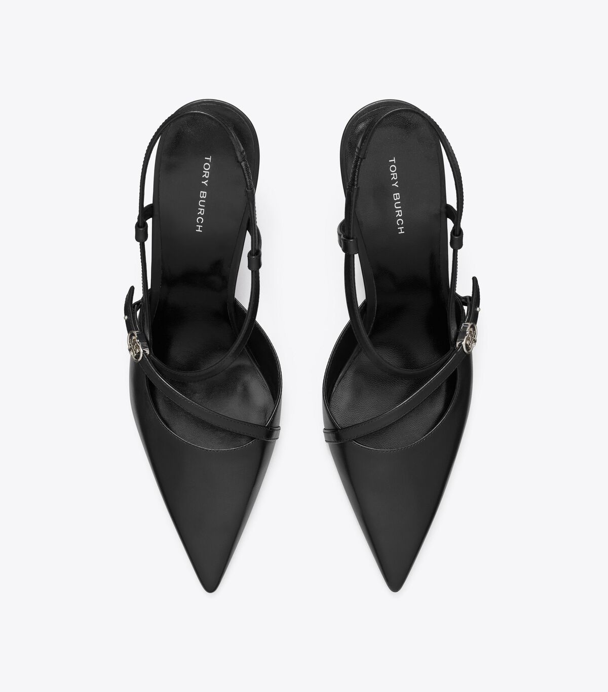 حذاء بإبزيم مزدوج على شكل حرف T tory burch حذاء بإبزيم مزدوج على شكل حرف t