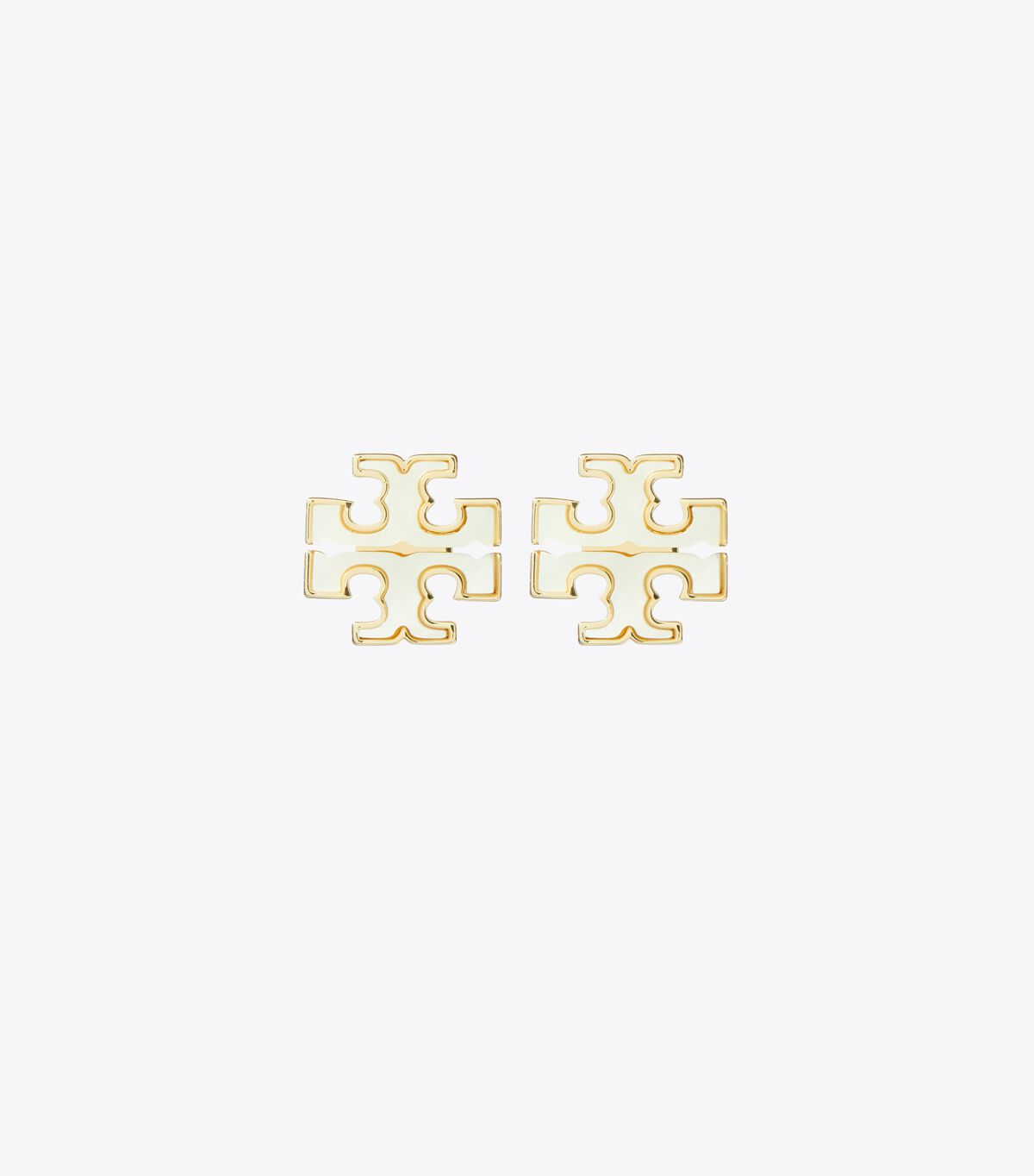 tory burch kira mother of pearl stud earring