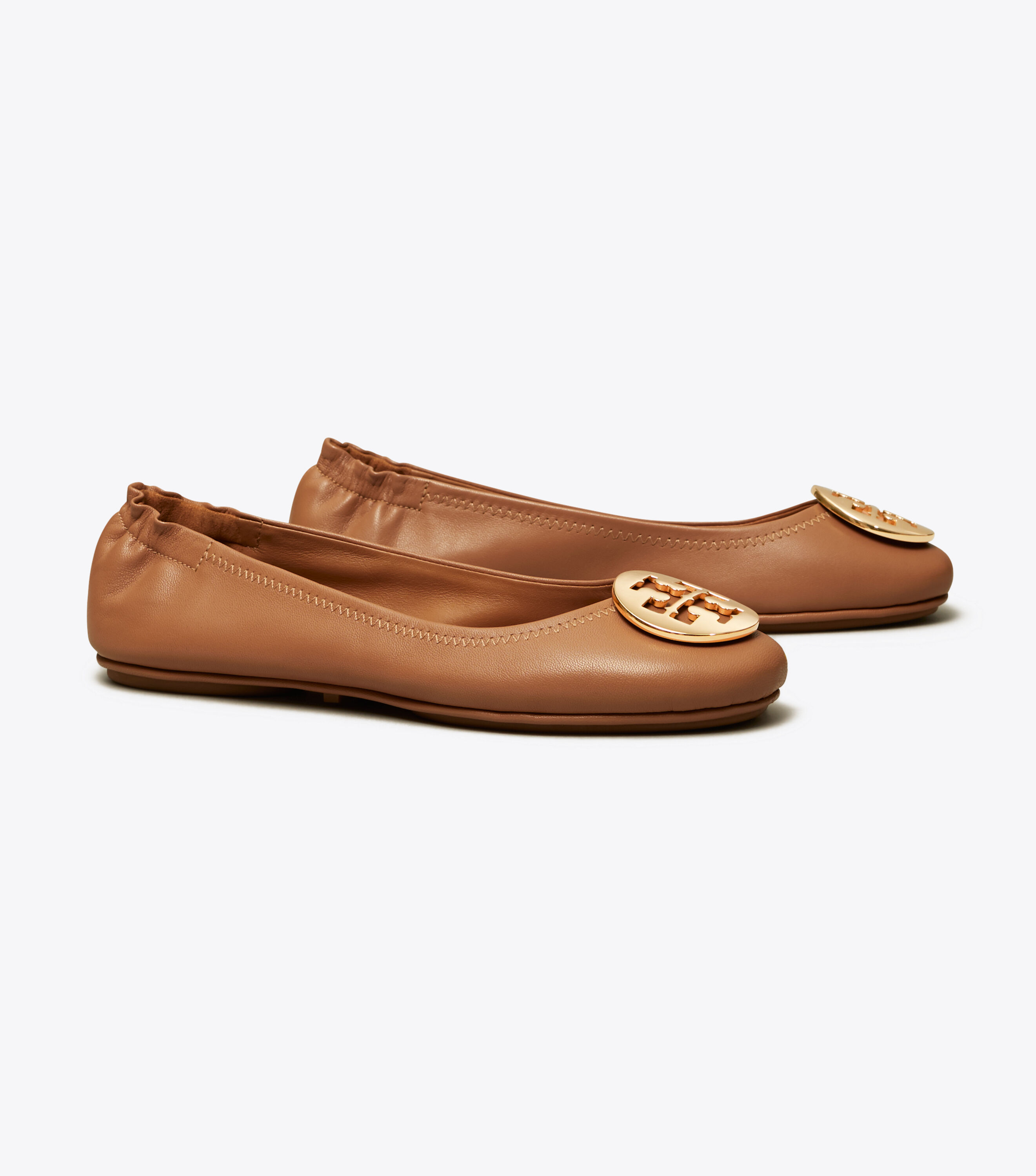 Minnie Travel Ballet , Royal Tan/Gold | Tory Burch KSA