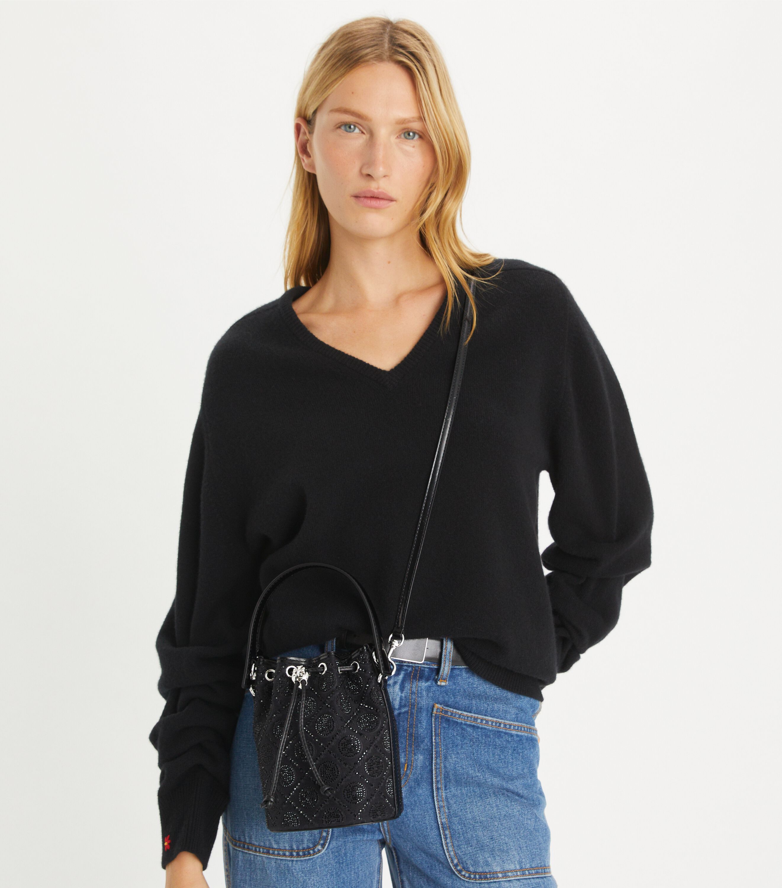 Tory burch mini bucket bag hot sale