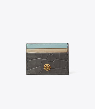 Robinson Embossed Color-Block Card Case
