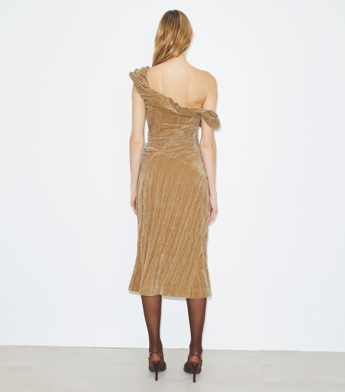 tory burch twisted cotton velvet dress