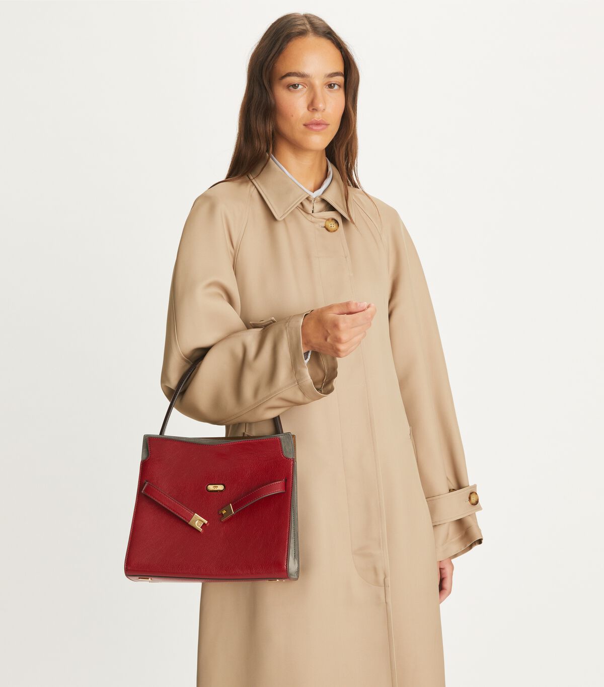 tory burch small lee radziwill textured double bag