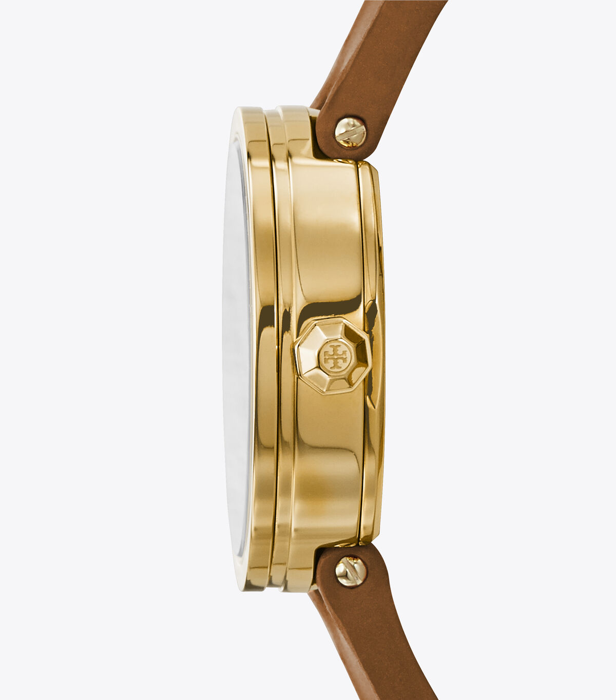 tory burch reva watch luggage leather gold tone 36 mm