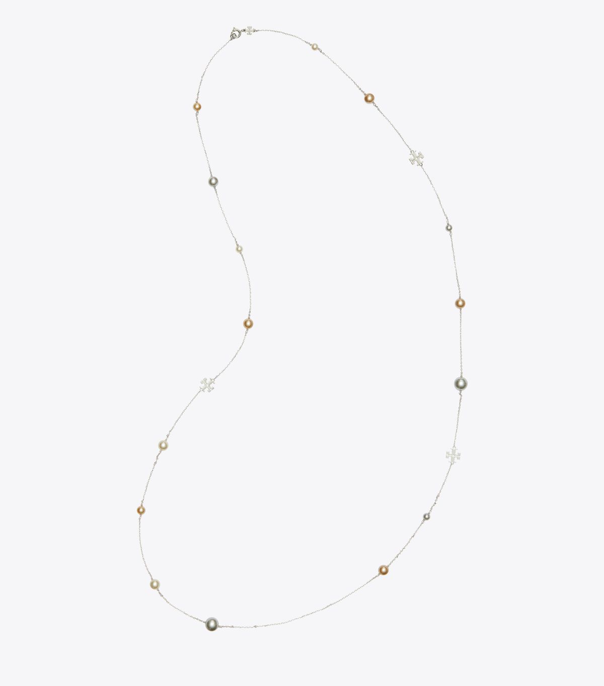 tory burch kira pearl delicate long necklace