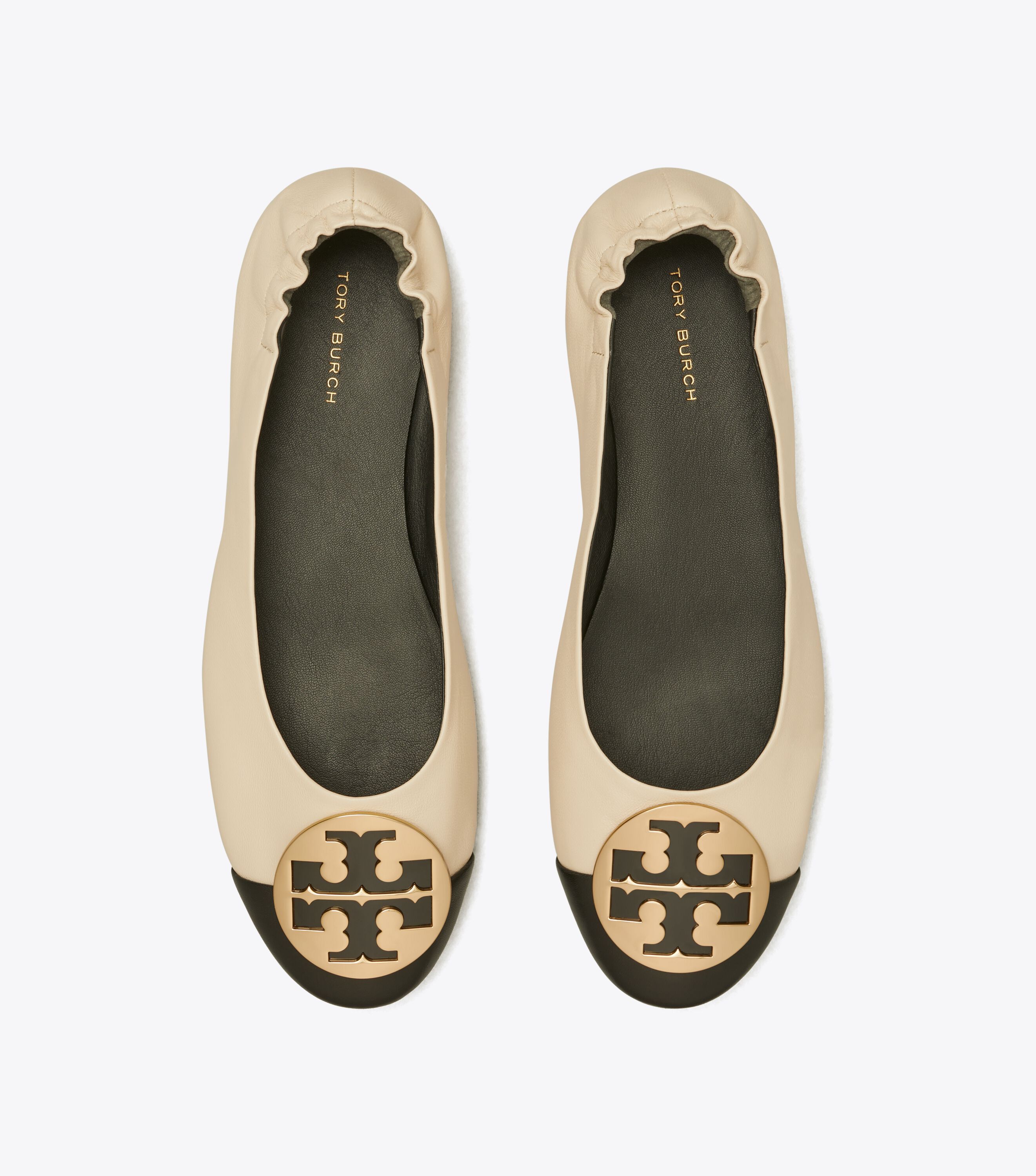 Tory burch cap toe ballet flats cheap