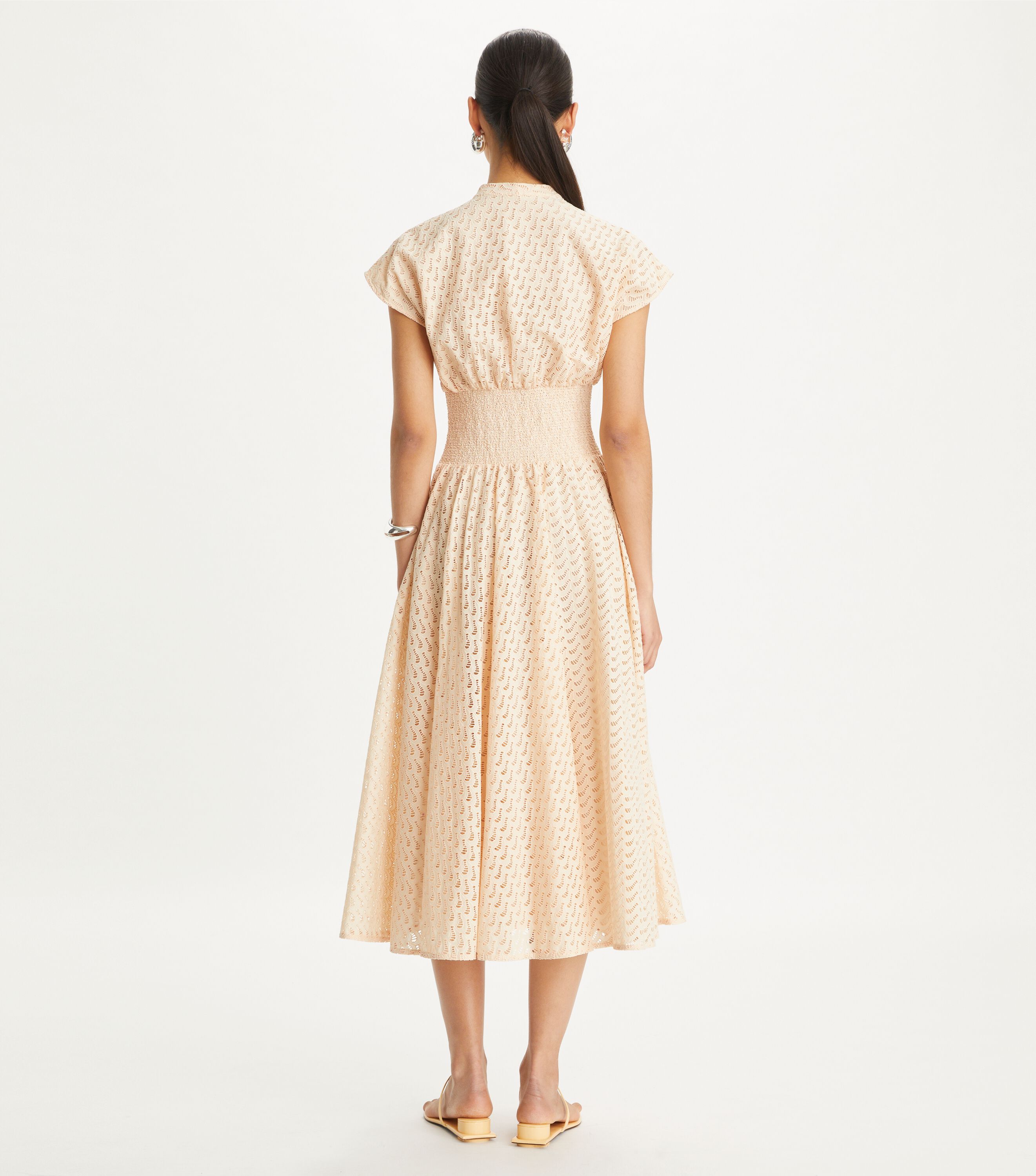 Tory Burch Embroidered Cotton Dress Tory Burch KSA