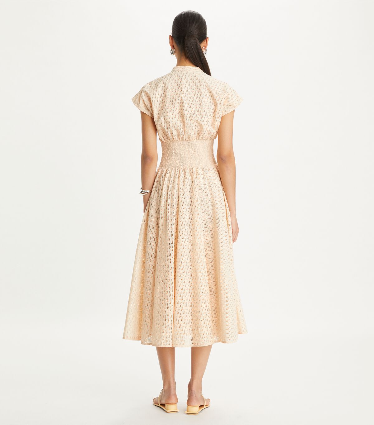 tory burch embroidered cotton dress