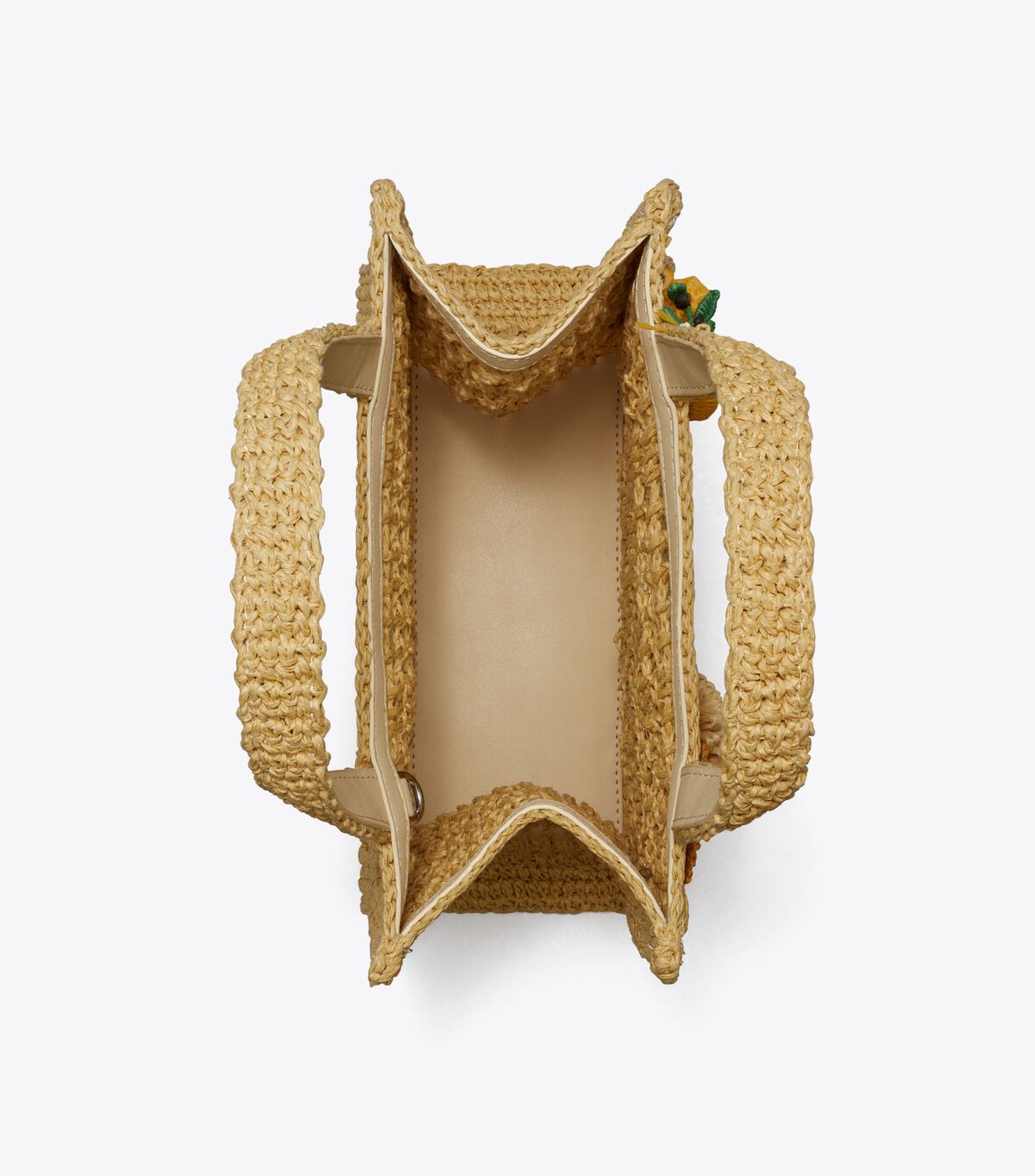 tory burch mini ella embellished hand crocheted tote