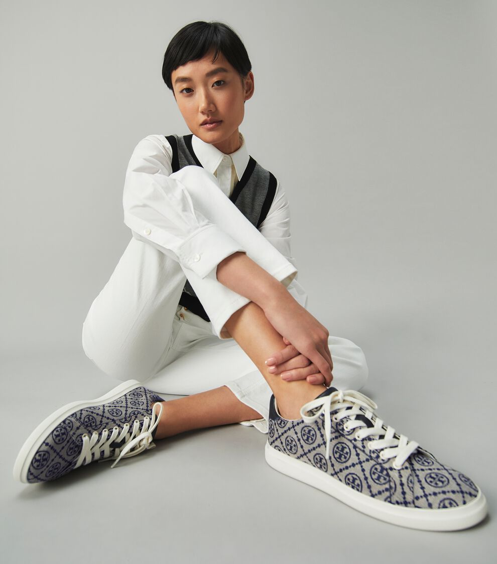 Howell Court Tory Burch Gym Shoes T Monogram Howell Court Sneaker