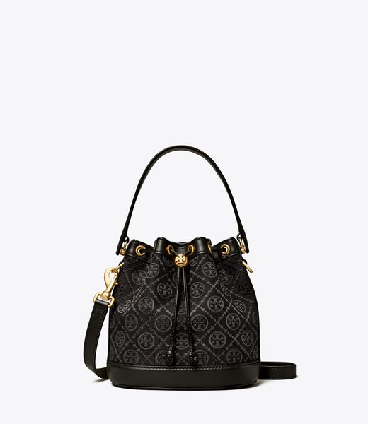 tory burch t monogram bucket bag
