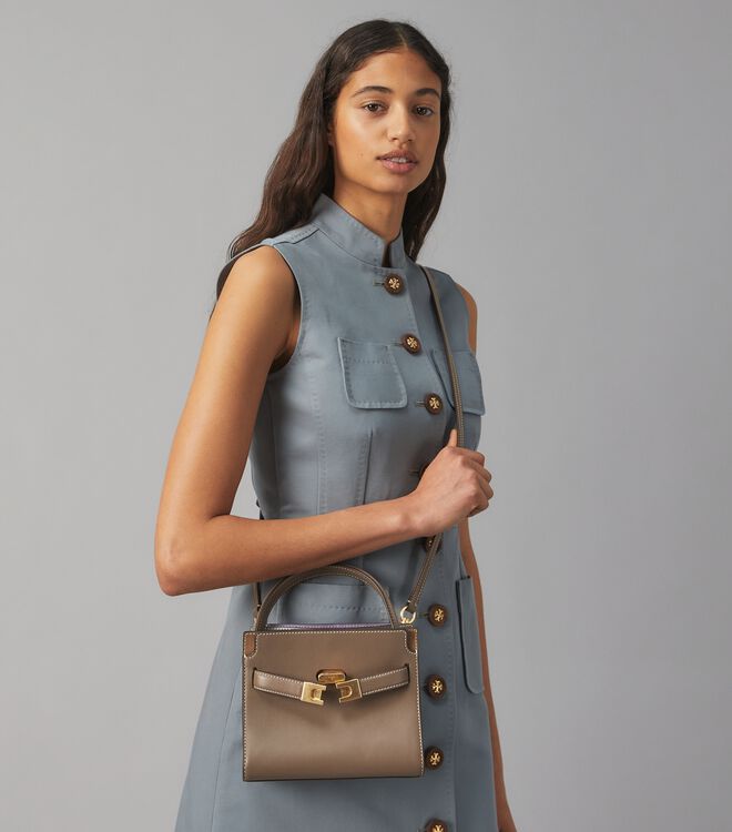 Review! Tory Burch Lee Radziwill Petite Double Satchel Bag