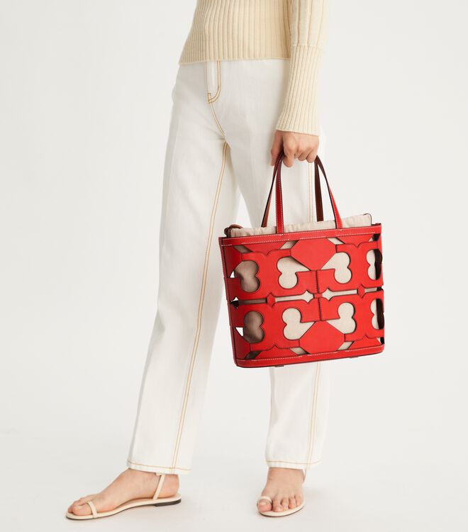 Cutout Logo Small Tote Bag | View All Sale | Tory Burch