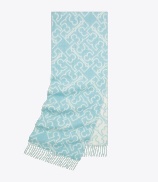Puzzle Logo Scarf tory burch puzzle logo scarf
