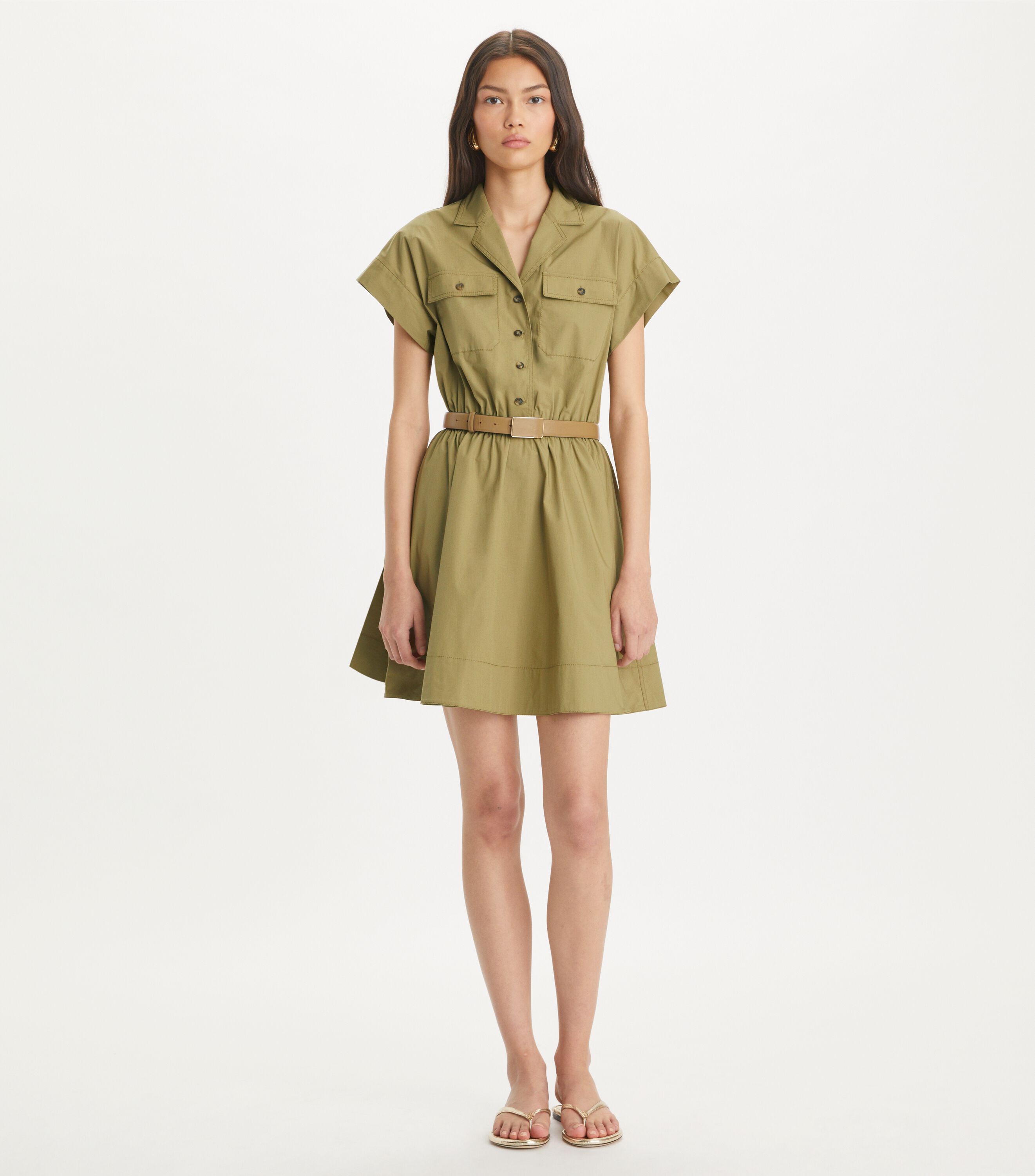 Tory burch poplin shirtdress online