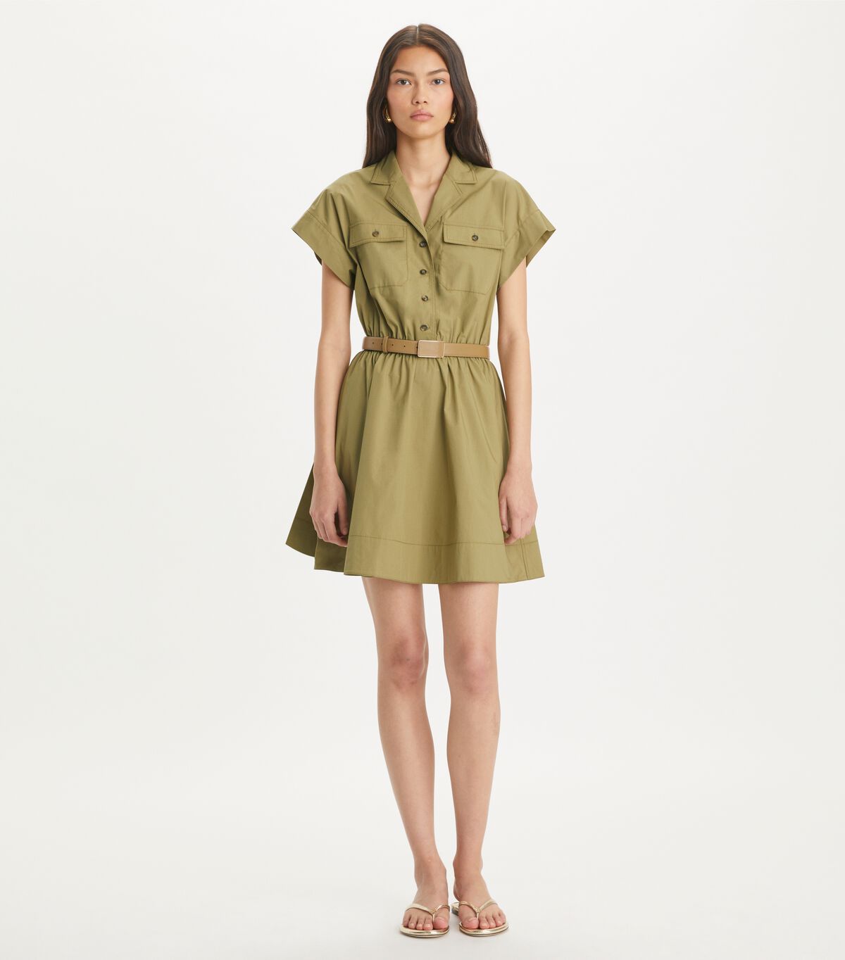 tory burch cotton poplin shirtdress