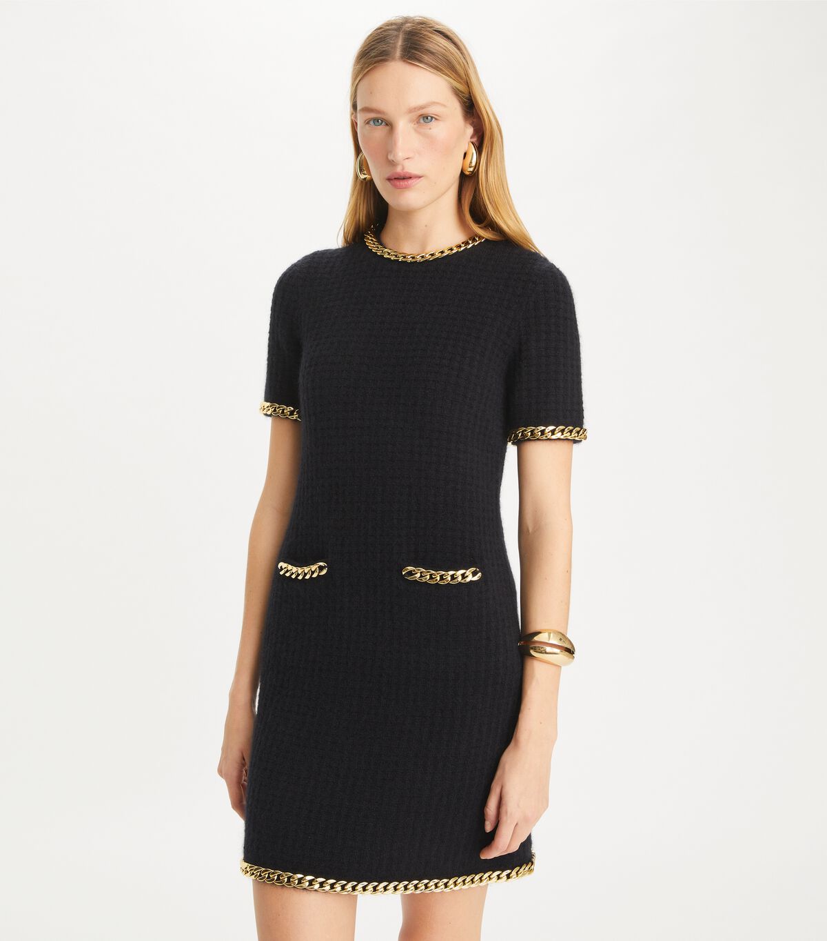 tory burch chain wool dress