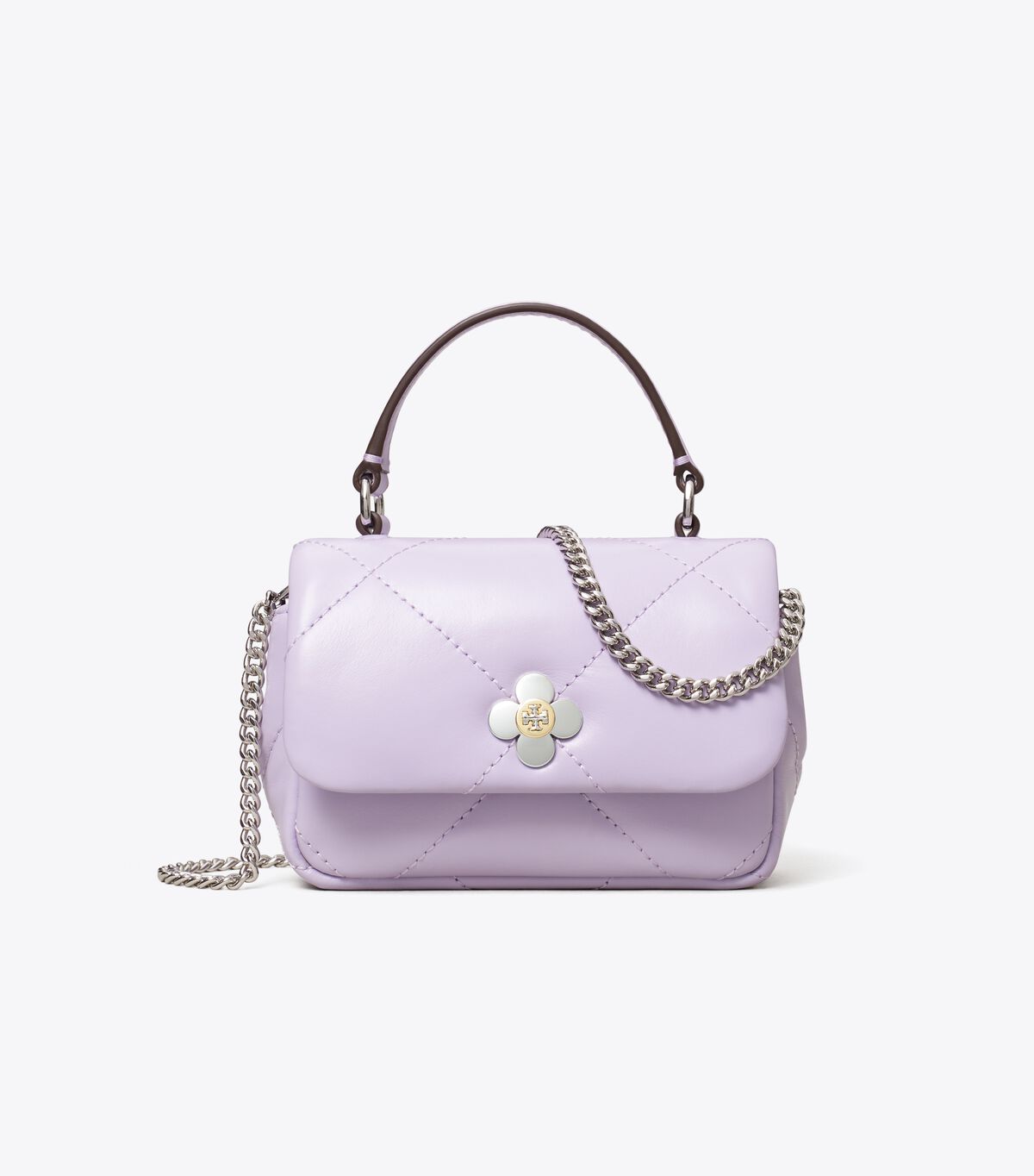 tory burch mini kira diamond quilt clover chain wallet