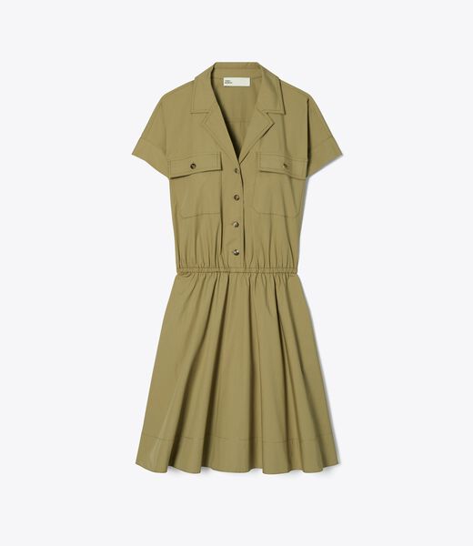 tory burch cotton poplin shirtdress