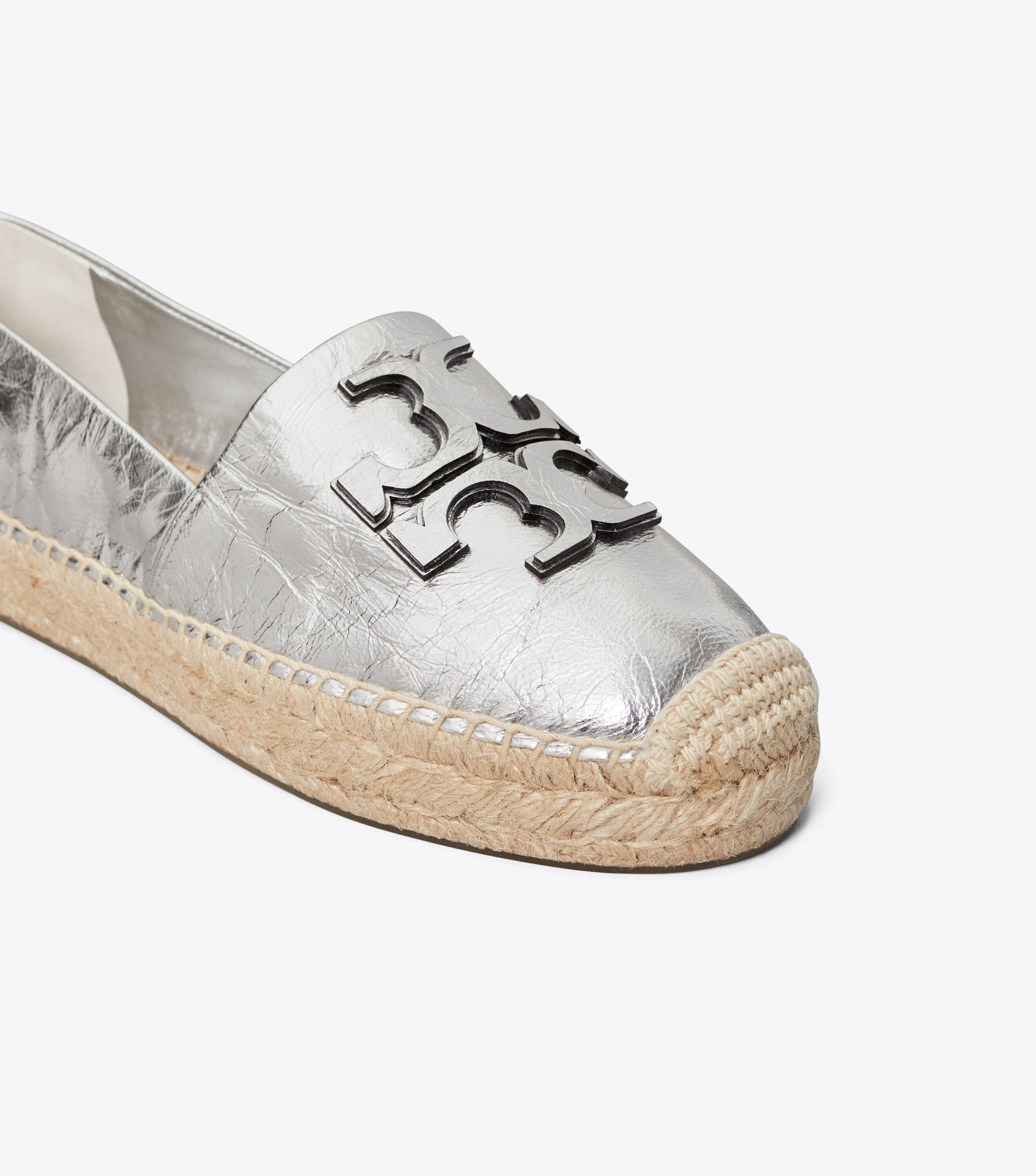 Tory burch silver espadrilles hot sale