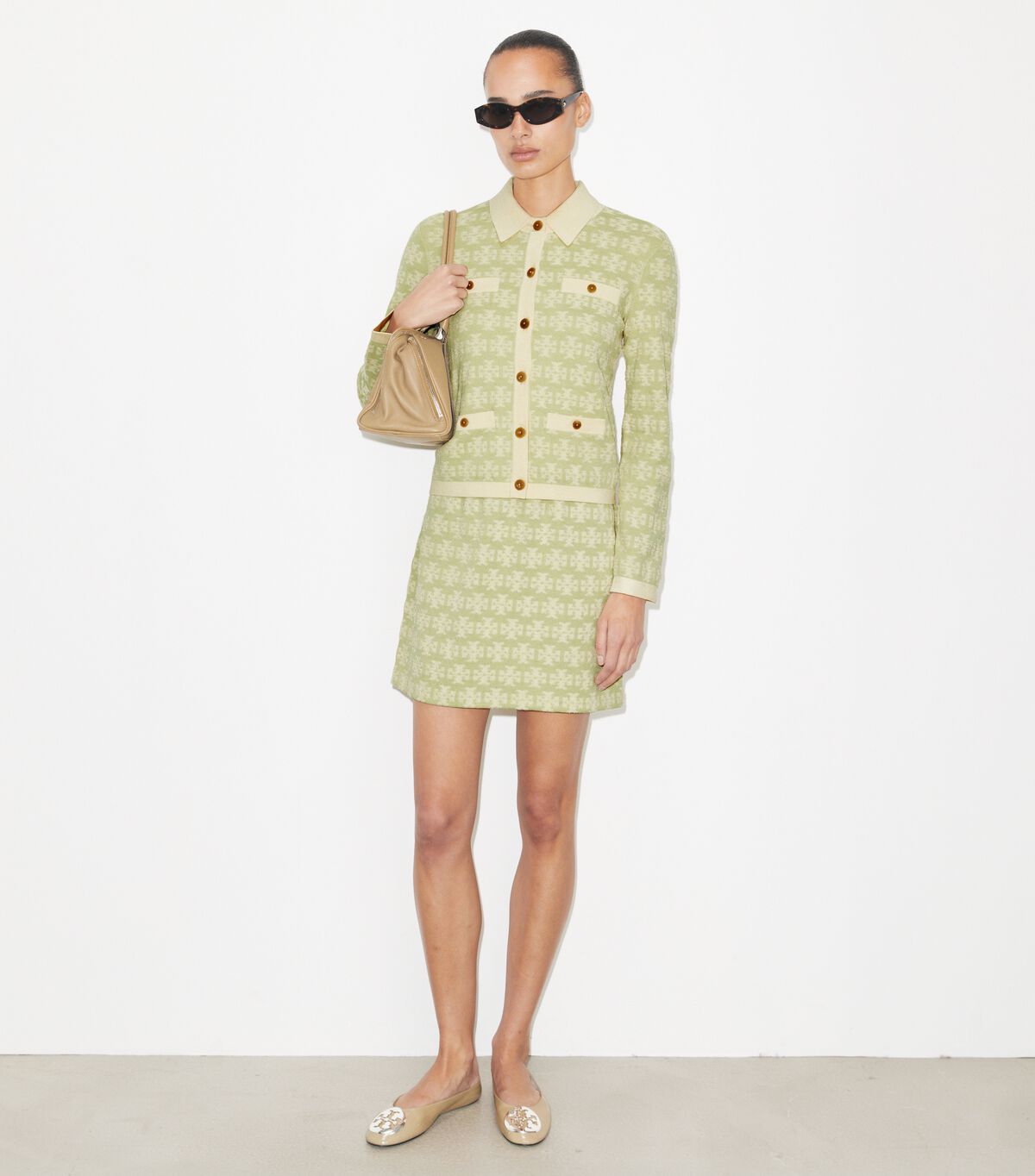 tory burch terry cotton cardigan