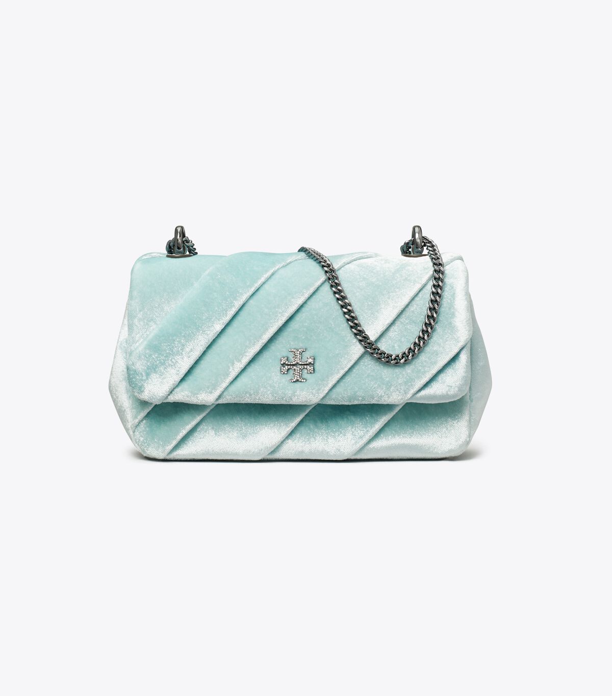 tory burch mini kira draped velvet flap bag