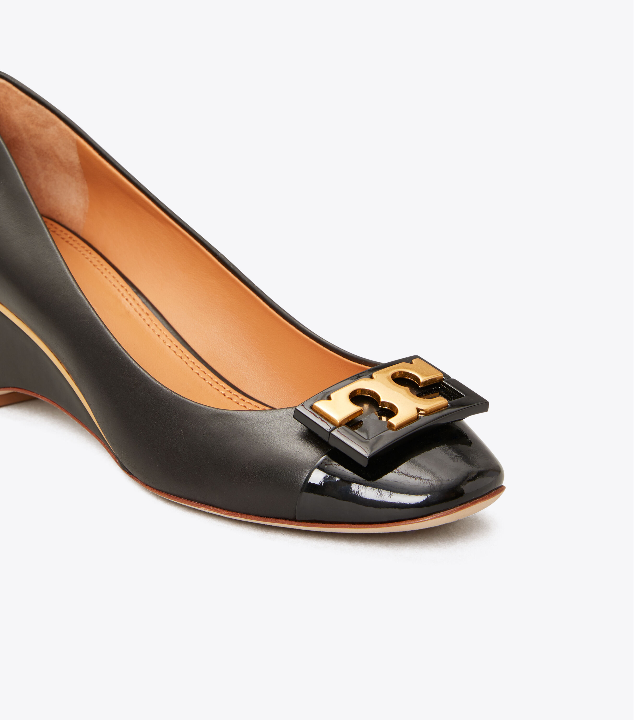 Tory burch peep toe wedge outlet