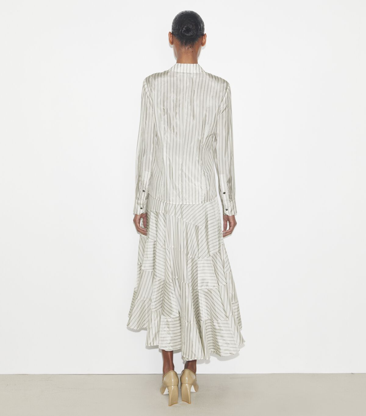 tory burch asymmetrical viscose skirt