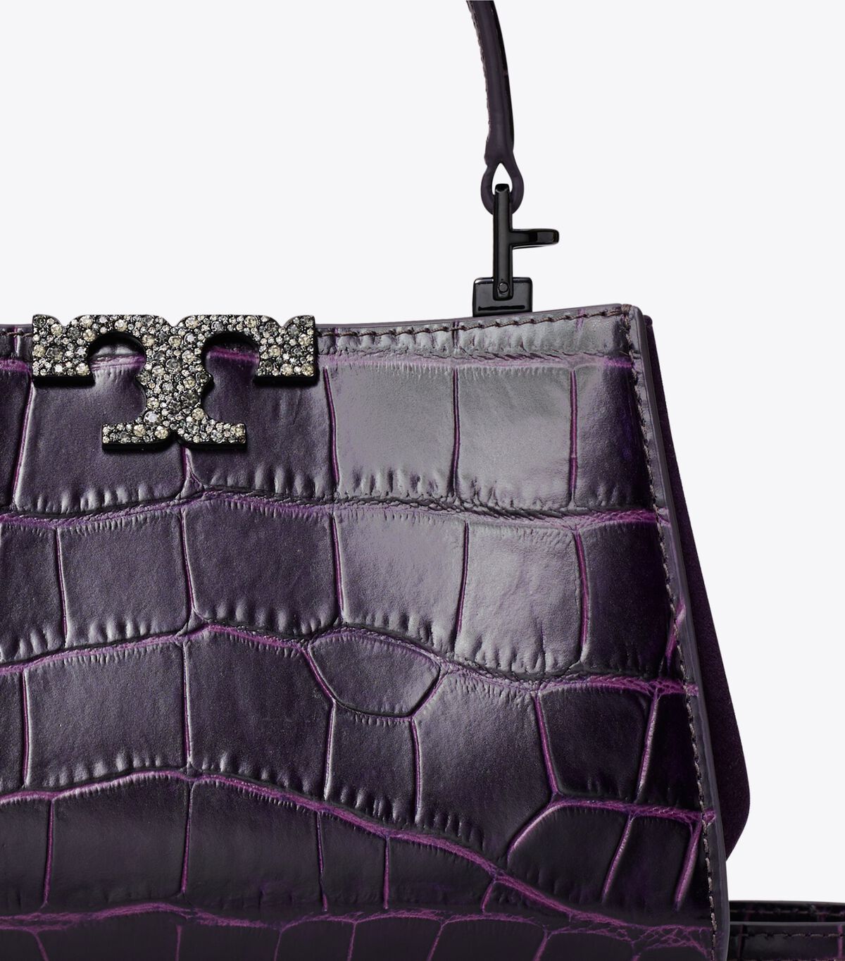 Mini Eleanor Croc-Embossed Satchel tory burch mini eleanor croc embossed satchel