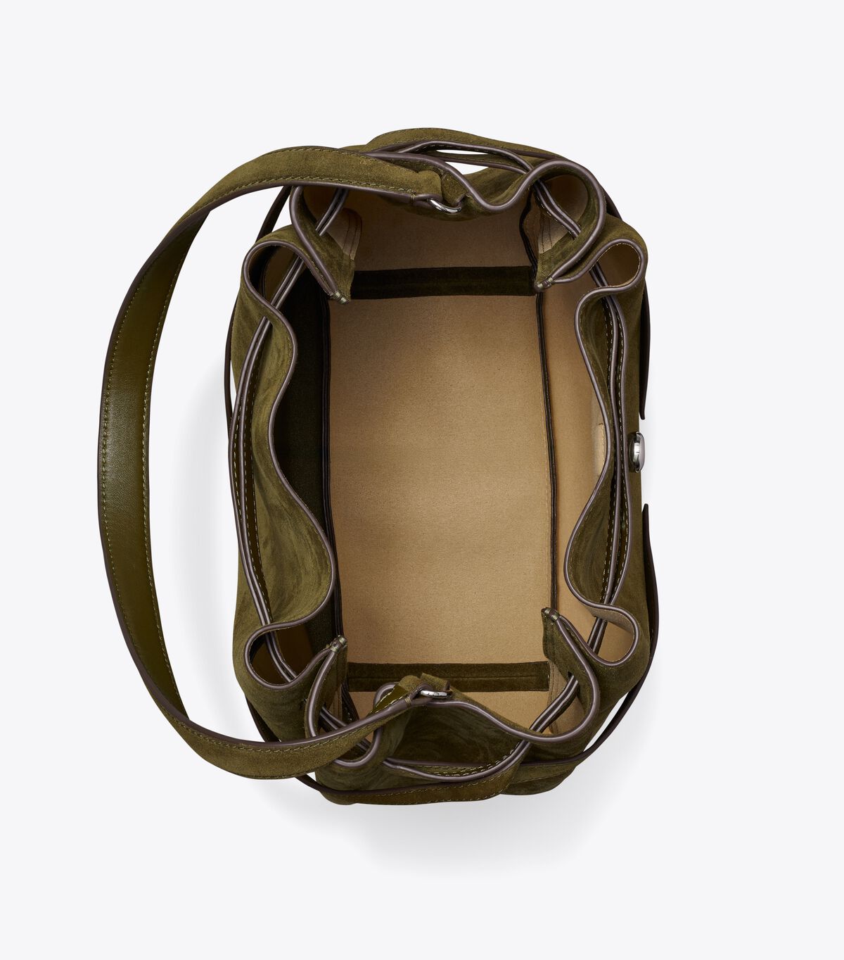 Large Romy Suede Bucket Bag tory burch large romy suede bucket bag
