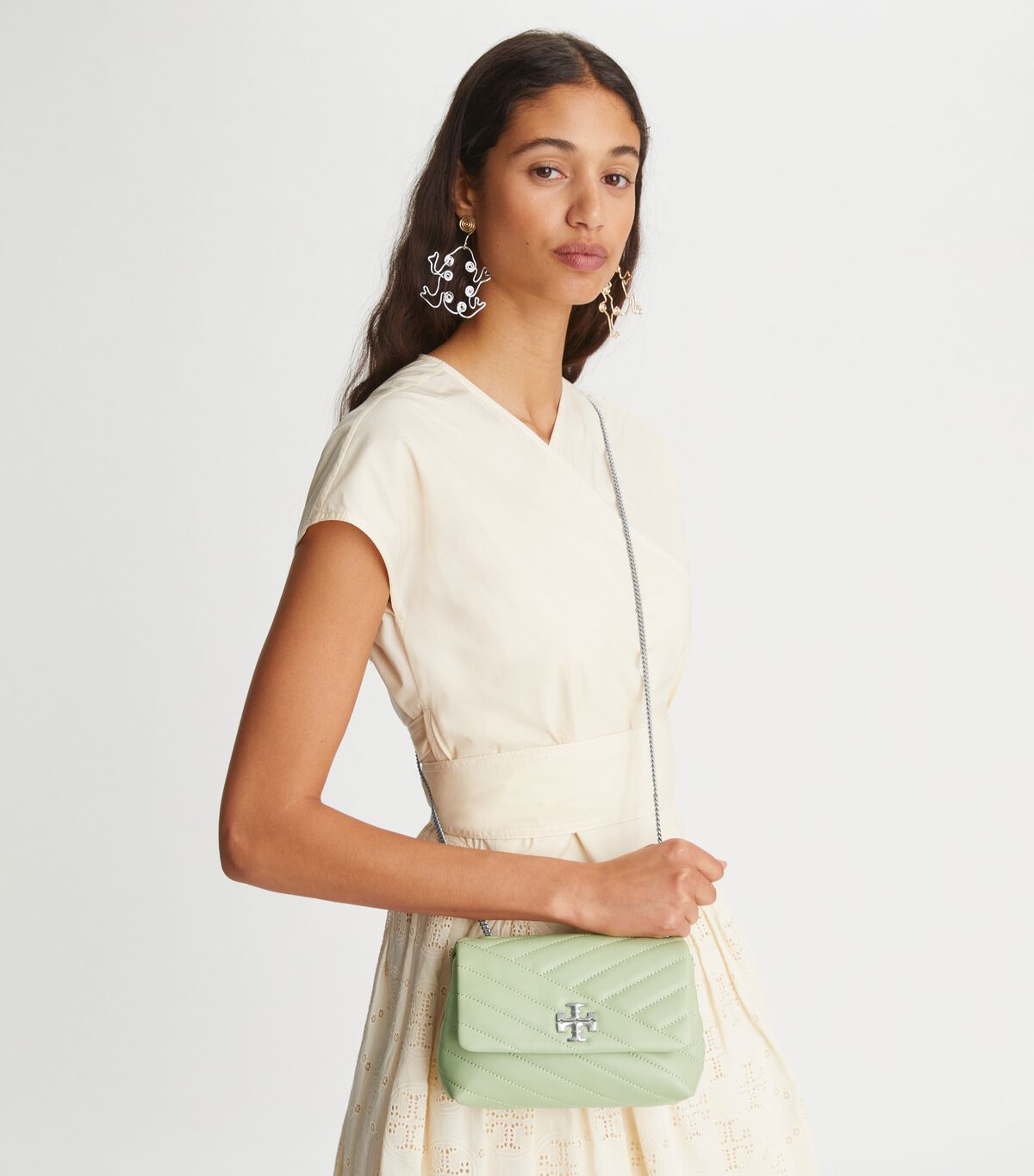 Small Kira Chevron Convertible Shoulder Bag