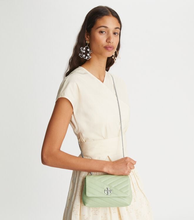 Small Kira Chevron Convertible Shoulder Bag | Handbags | Tory Burch