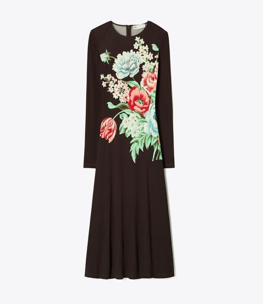 tory burch printed jersey dress