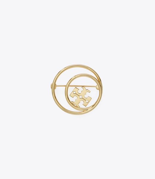 tory burch miller double ring brooch
